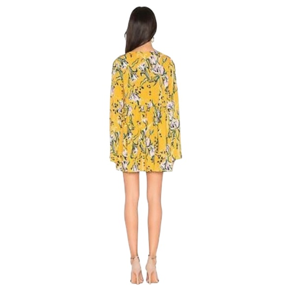 Free People Bella Golden Yellow Floral Printed Tunic - Picture 5 of 13